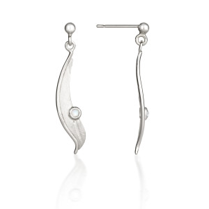 Fiona Kerr Jewellery/Morning Dew Silver Small Drop Earrings-MD07
