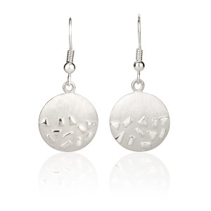 Fiona Kerr Jewellery / Silver Confetti Drop Earrings - SRD04
