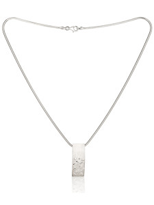 Fiona Kerr Jewellery / Silver Confetti Rectangle Pendant - SRE01