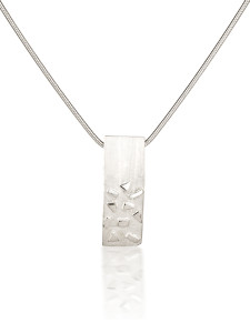 Fiona Kerr Jewellery / Silver Confetti Rectangle Pendant - SRE02