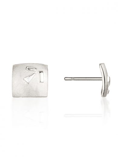 Fiona Kerr Jewellery / Silver Confetti Square Stud Earrings - SSQ03