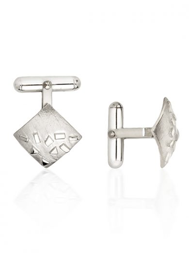 Fiona Kerr Jewellery / Silver Confetti Square Cufflinks - SSQ06