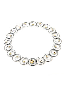 Fiona Kerr Jewellery / Black & Gold Necklace- BG13