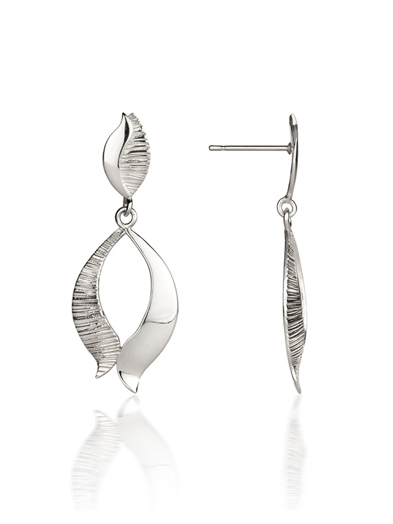 Fiona Kerr Jewellery / Ebb and Flow Silver Drop Earrings - EF02