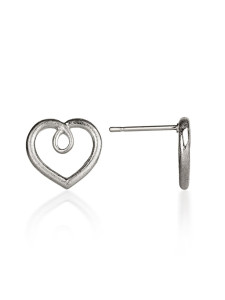 Fiona Kerr Jewellery / Hearts Silver stud earrings - HH01F