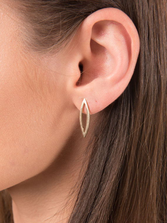 Fiona Kerr Jewellery | 9ct yellow gold polished stud earrings