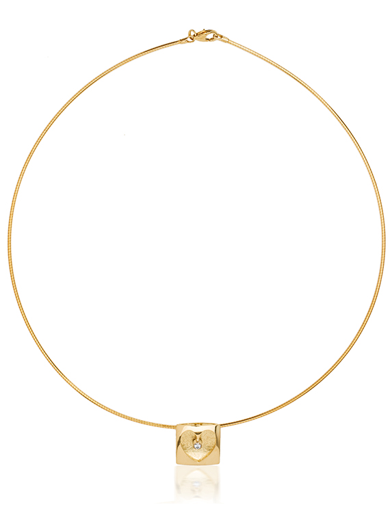 Fiona Kerr Jewellery | Heartbeat Gold Pendant