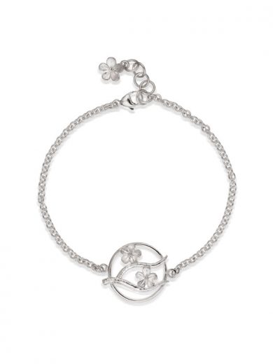 Cherry Blossom Silver Bracelet - CB09