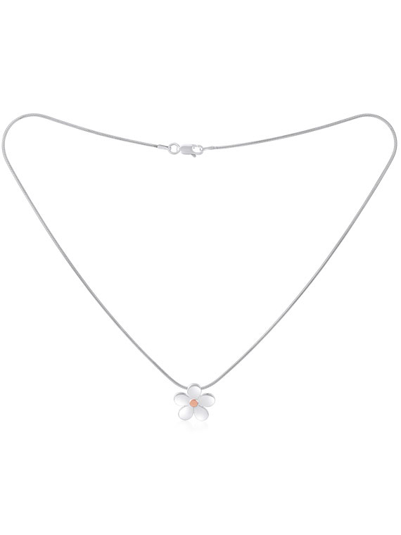 Fiona Kerr Jewellery | Daisy Chain Small Silver and Rose Gold Pendant - DC14